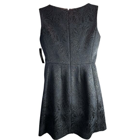 Tahari‎ Arthur S Levine Blue Sheath Dress Textured Metallic Women's Size 12P NWT - Picture 3 of 6